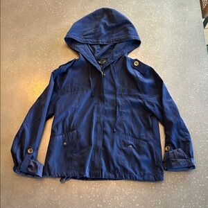 Navy Blue Jacket with Hood